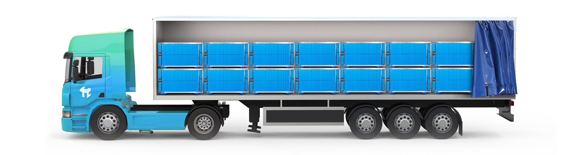 KTM31 Passive temperature-controlled containers on lorry