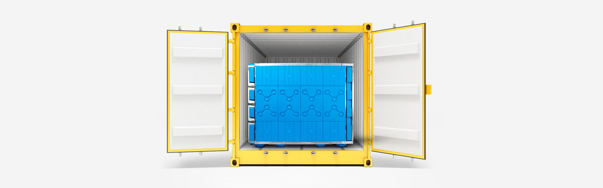 KTM42 Double Euro Pallet container in reefer