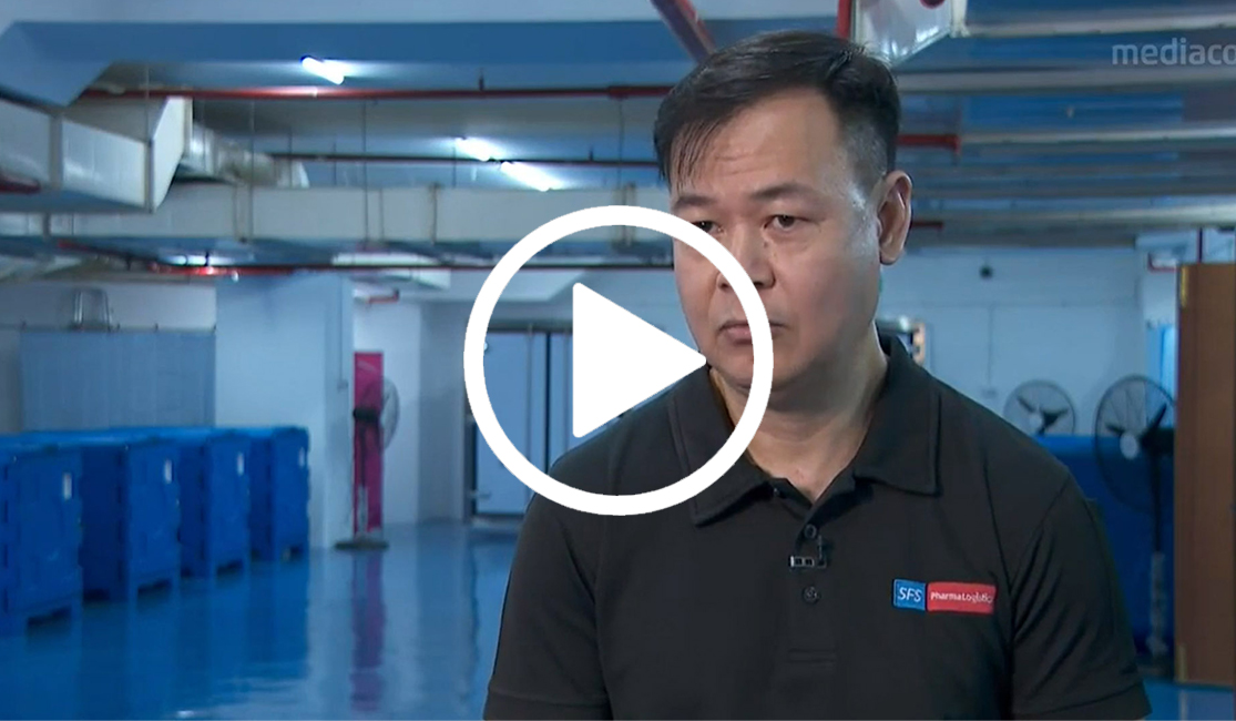 Channel Newsasia Reports on the Preparations Being Made by Roger Chew and His Colleagues at Sfs Pharma Logistics in Singapore for COVID-19 Vaccine Distribution